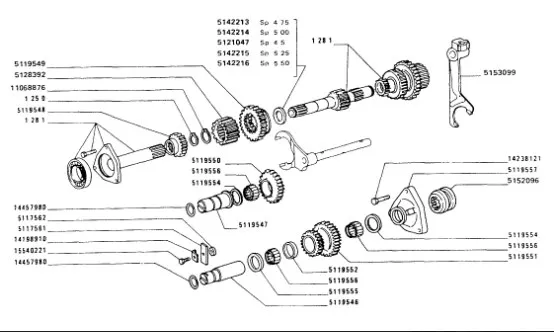 5119549 - Зубчатое колесо ведомое