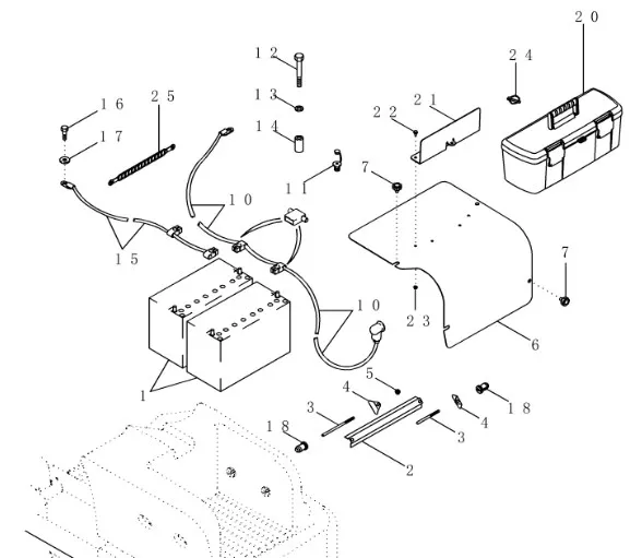 87441877 - Провод электр. аккумулятора TG/Mg.MX