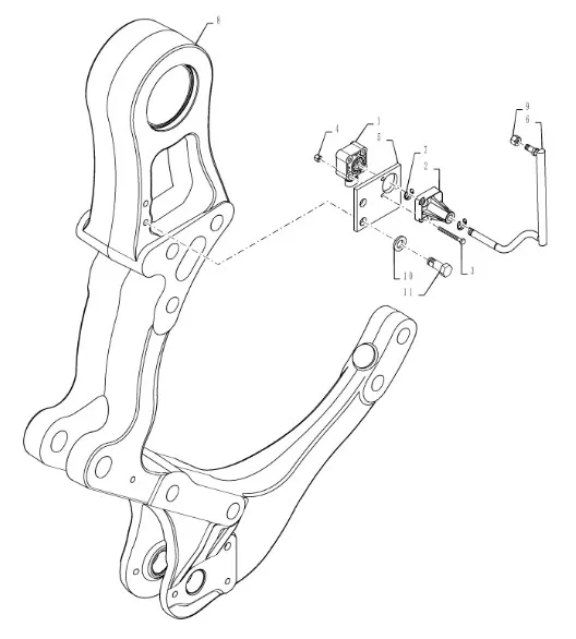 305020A2 - Втулка тяги датчика положения нав. TGT8./Mg.