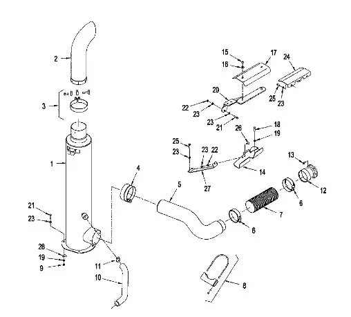 87406903 - Хомут гофры выхлопной ДВС TJT9/St.